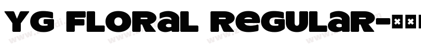 YG Floral Regular字体转换